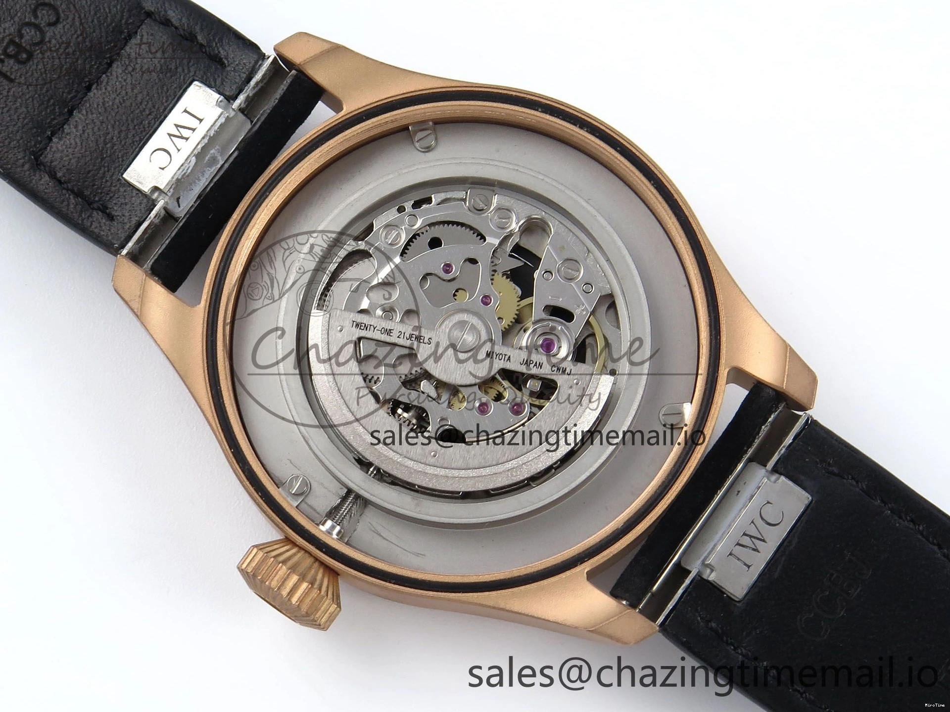 MIROTIME 0410 Affordable Big Pilot IW329703 M+F 1:1 Best Edition Black Dial on Black Nylon Strap MY 7004